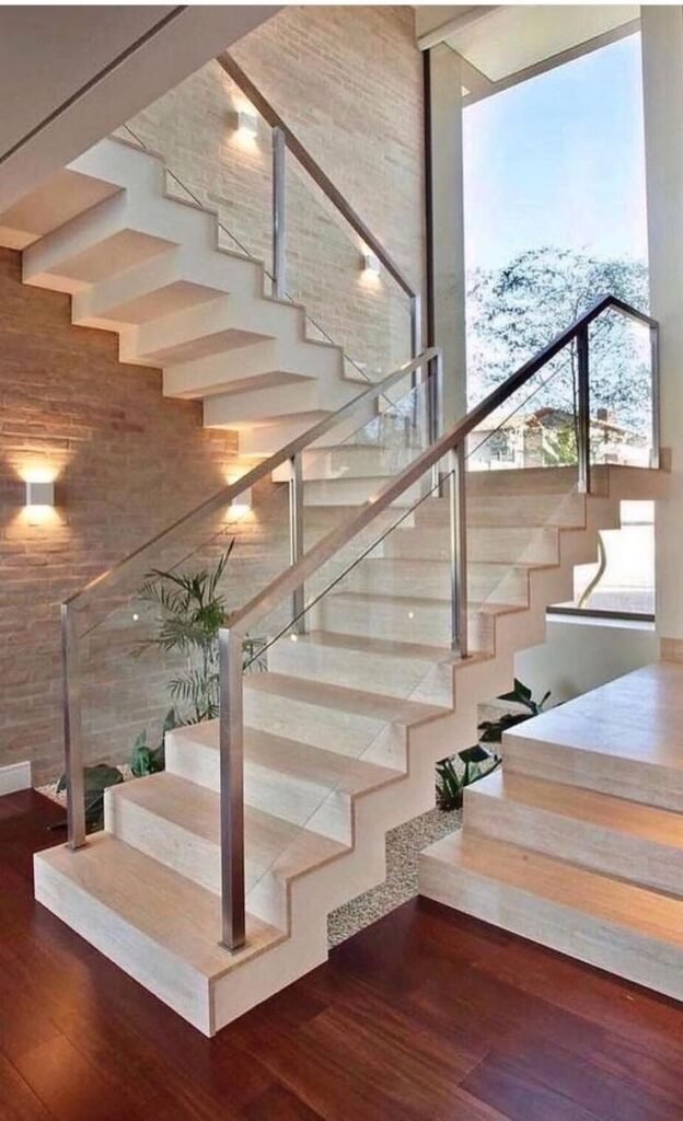 زجاج سيكوريت للدرابزين الداخلي
